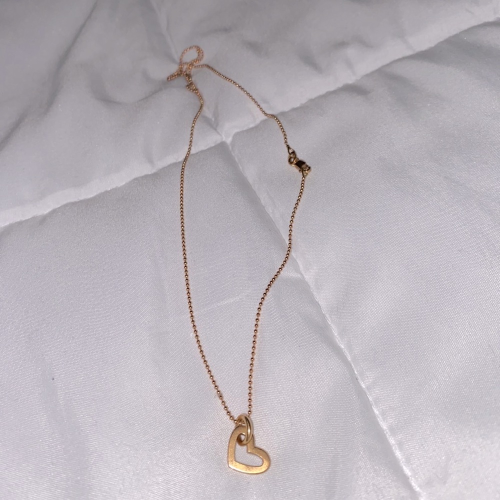 🌹 18K ROSE GOLD HEART NECKLACE 💗